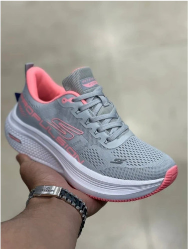 کتونی اسکیچرز ویتنام مستر کوالیتی بند دار طوسی سایز 37 تا 40 Skechers