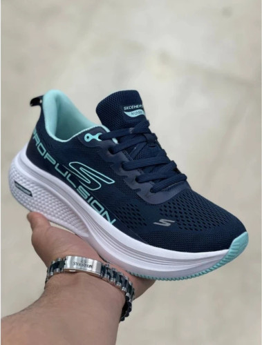 کتونی اسکیچرز ویتنام مستر کوالیتی بند دار سرمه ای سایز 37 تا 40 Skechers