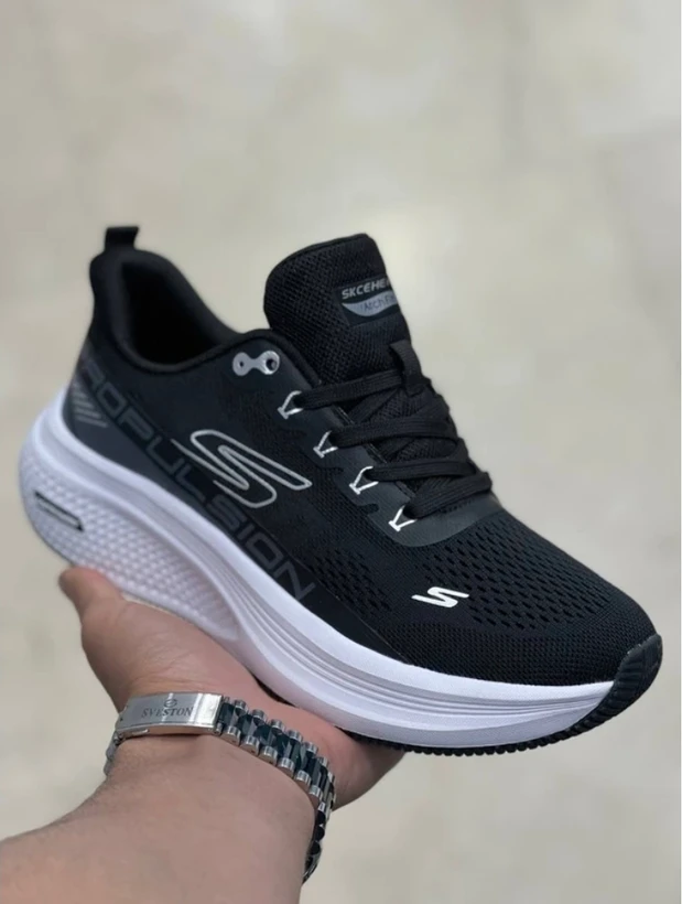 کتونی اسکیچرز ویتنام مستر کوالیتی بند دار مشکی سایز 37 تا 40 Skechers