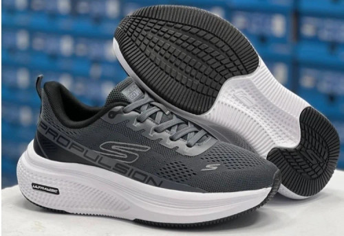 کتونی اسکیچرز ویتنام مستر کوالیتی بند دار طوسی سایز 40 تا 45 Skechers
