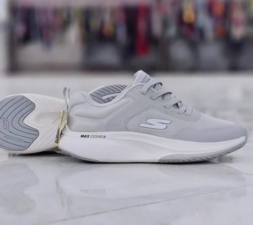 کتونی اسکیچرز طوسی ویتنام مستر کوالیتی بند دار سایز 40 تا 45 Skechers
