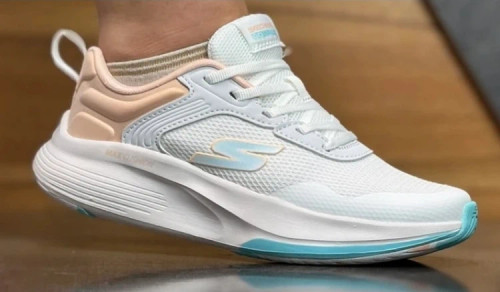 کتونی اسکیچرز طوسی ویتنام مستر کوالیتی بند دار سایز 37 تا 40 Skechers