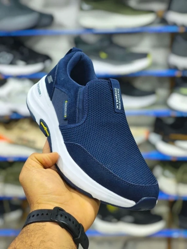 کتونی اسکیچرز طوسی ویتنام مستر کوالیتی بدون بند سایز 40 تا 45 Skechers