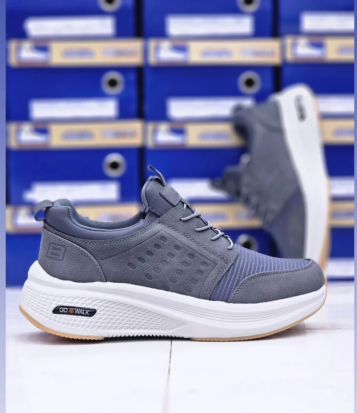 کتونی اسکیچرز ویتنام طوسی مستر کوالیتی بند دار سایز 40 تا 45 Skechers